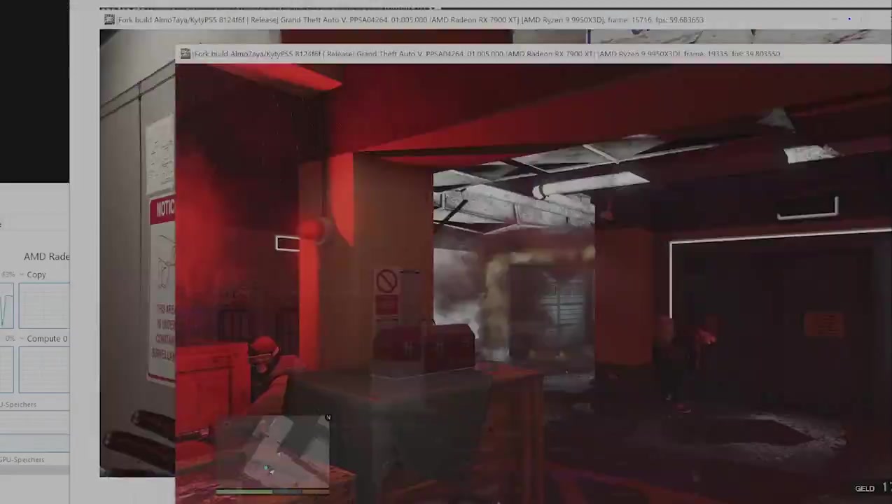 GTA V’s North Yankton prologue running in a custom KytyPS5 build