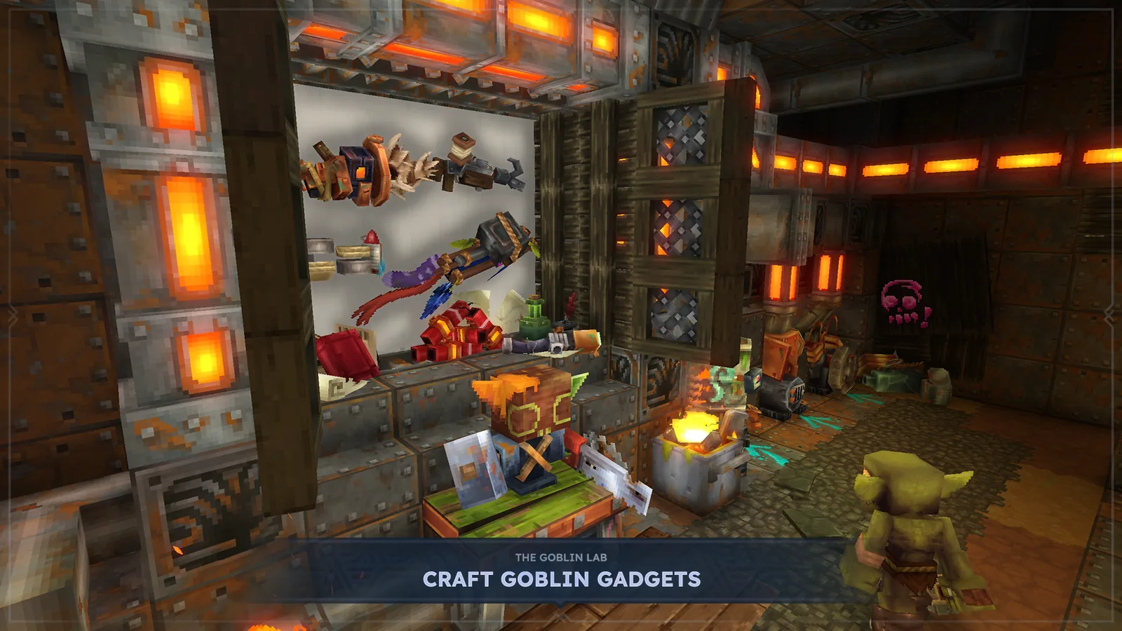 Crafting goblin gadgets in the Goblin Lab in Hytale Chapter 1.