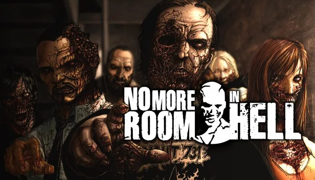 No More Room in Hell key art showing a crowd of zombies advancing on the viewer.