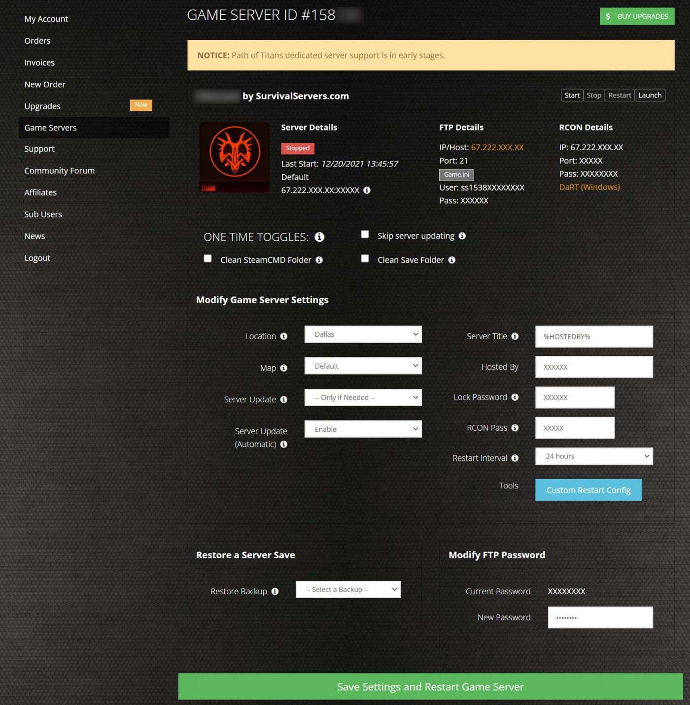 Path of Titans Server Setup Guide Survival Servers